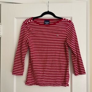 Vintage Red Striped Ralph Lauren Boat Shirt